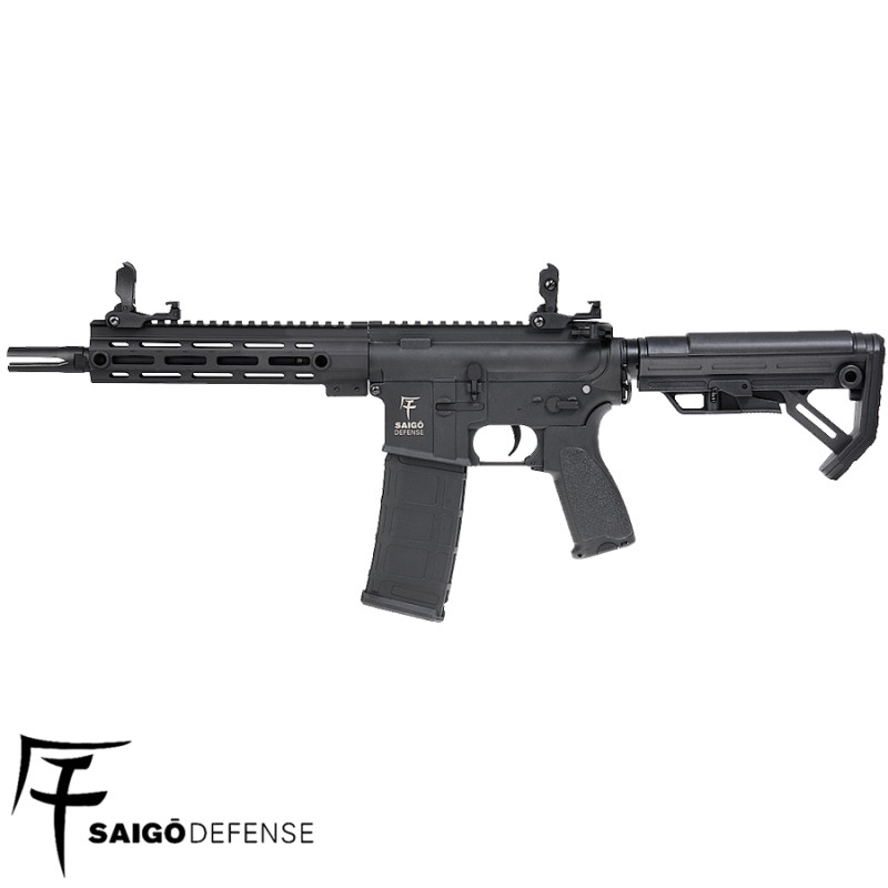 Electric airsoft M4-M16 SHINOBI NOIR SAIGO DEFENSE, adjustable hop-up