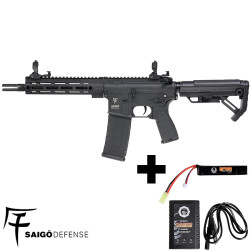 AEG replica with LIPO battery SHINOBI NOIR SAIGO...