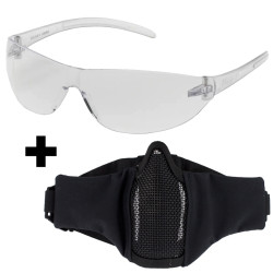 Kit protection débutant airsoft - Masque grillagé et...