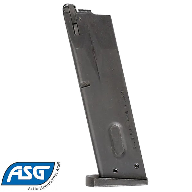Chargeur airsoft GBB M9 25 billes métal noir ASG 12632