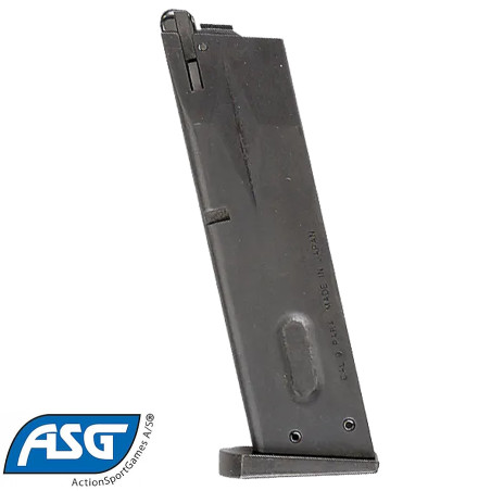 Chargeur airsoft GBB M9 25 billes métal noir ASG 12632