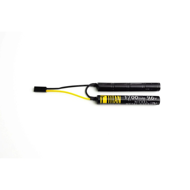 Batterie NiMH Titan Power 9.6v Nunchuck Type ( Connecteur : Mini-Tamiya / 1700mAh )