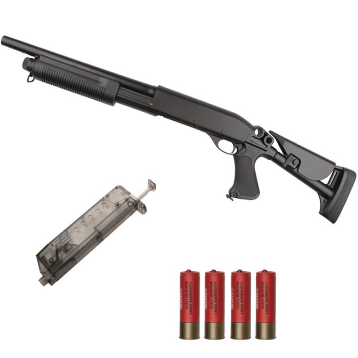 Réplique de f. à pompe, Franchi SAS 12, flex-stock 16063 ASG
