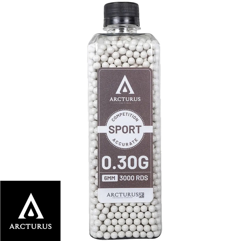 Arcturus Airsoft BBs 0.30g 6mm High Precision 3000pcs Bottle