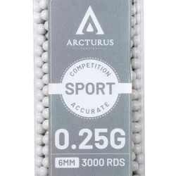 Arcturus RS SPORT Match Grade 0.25g - Bottle of 3000 6mm Airsoft BBs
