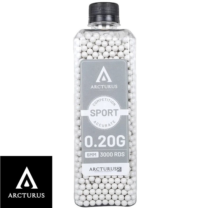 Billes airsoft Arcturus RS SPORT Match Grade 0.20g en bouteille refermable