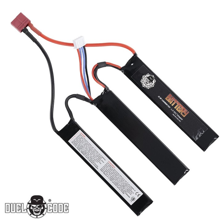 Batterie airsoft 11.1V T-Dean triple nunchuk Duel Code