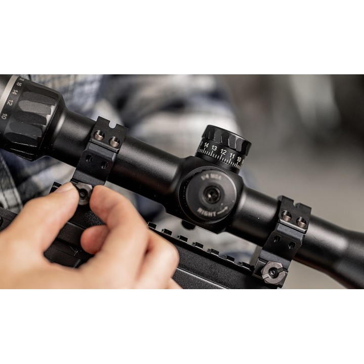 Colliers de montage optique 25mm alliage aluminium haut profil 55mm