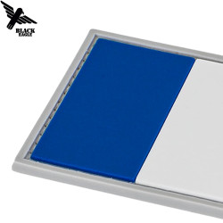 Insigne tactique PVC tricolore identification nationale pour gilet Black Eagle
