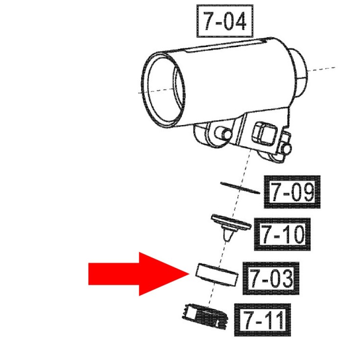 Joint sparclette CO2 12g pièce officielle ASG vendue à l unité 7-04