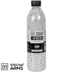 Billes airsoft Specna Arms CORE 0,25g bouteille 3000 pièces blanches 6mm