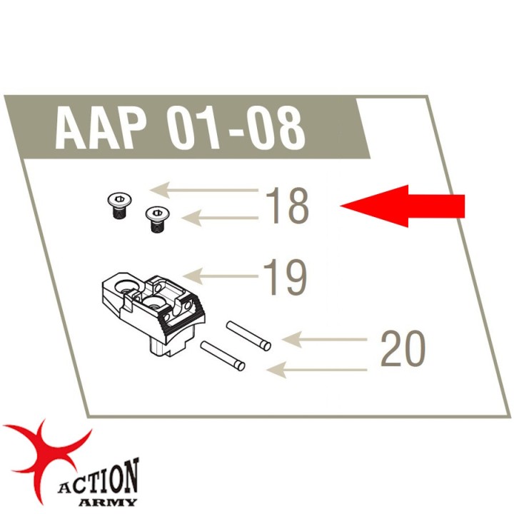 Action Army AAP-01 Ref 18 screw
