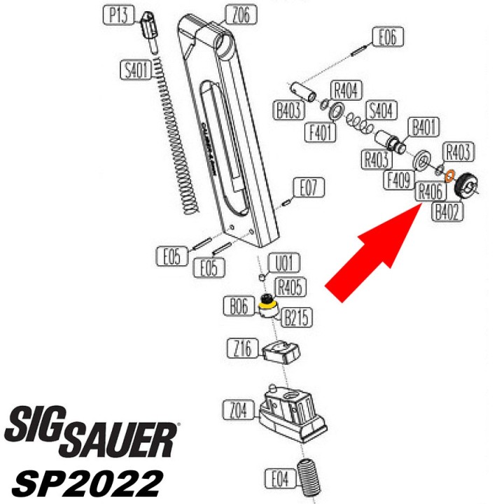 SP2022 280.302 Joint Orange Cybergun - Cybergun parts