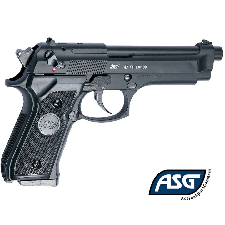 Réplique de poing M92F Gaz NBB Noir ASG