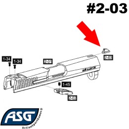 front Sight for ASG CZ75 P07 Duty