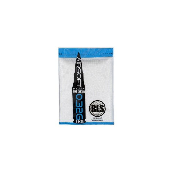BLS PRECISION Airsoft Pellets 0.32g, 3120 BBs (Bag) - White