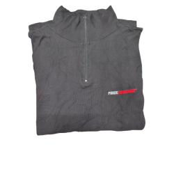 Polo Noir PIRATE - Taille 2XL (Manche Longue)