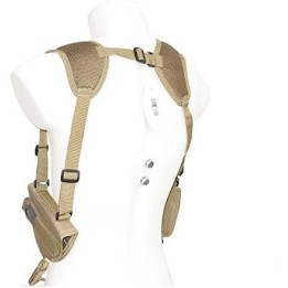DMoniac Holster d'épaule Tan Universel compatible Revolver