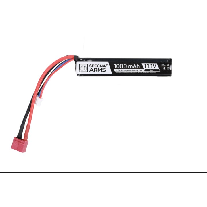 Specna Arms 11.1V 1000mAh 20C T-Connect LiPo battery (Deans)