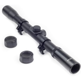 VISEUR 1" AVEC MONTURES POUR CARABINE 4X20 Duel Code 11MM
