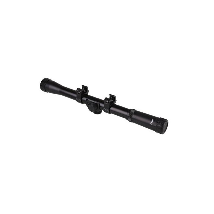 VISEUR 1" AVEC MONTURES POUR CARABINE 4X20 Duel Code 11MM