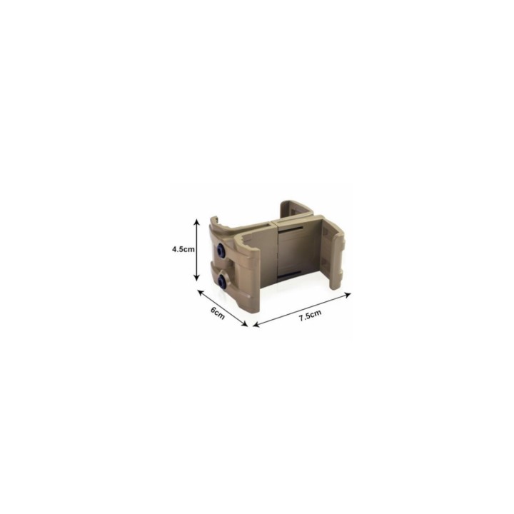 coupleur chargeur M4, coupleur STANAG, mag coupler M4, support double chargeur M16, accessoire AR15 airsoft, chargeur HK416, cou