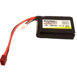 Batterie LiPo Swiss Arms 11.1V 1300mAh PEQ T-Dean Airsoft
