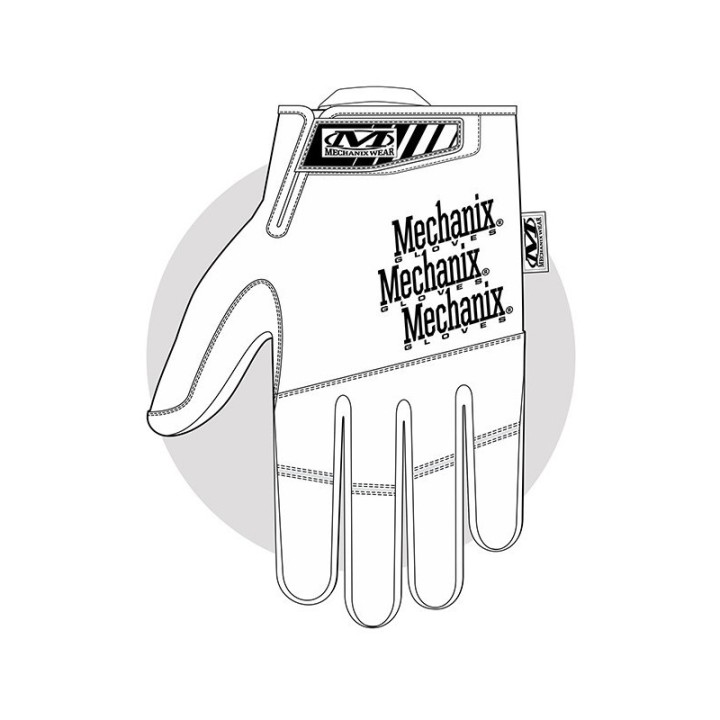 Gants de palpation en cuir Recon - Noir  Mechanix XXL