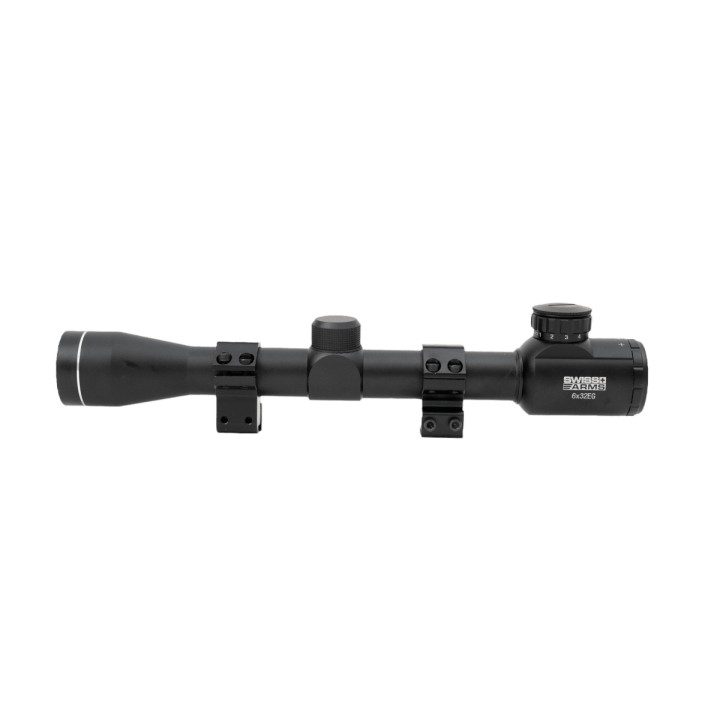 Swiss Arms Scope 6x32EG Red Reticle incl. 11mm Mount Rings