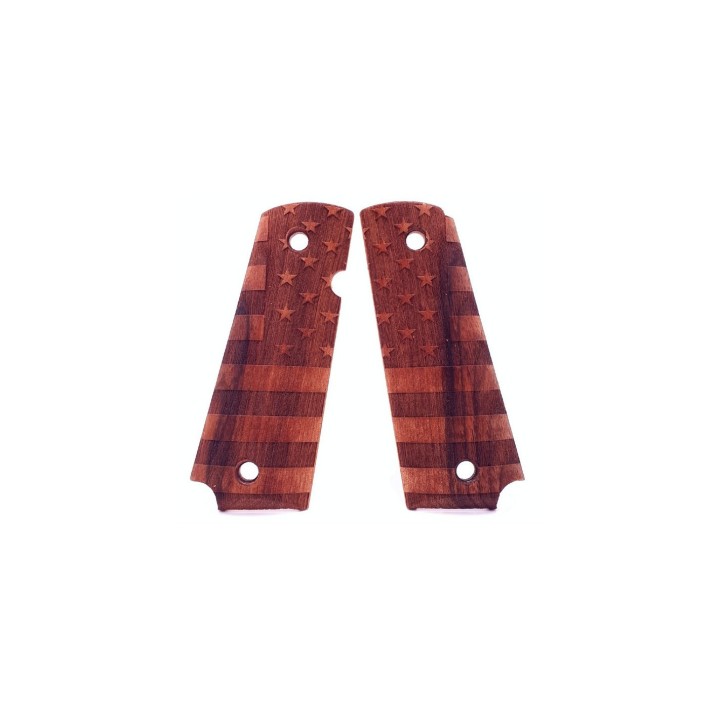 Swiss arms US Flag wood Pistol Grips for 1911
