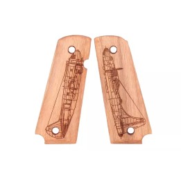 Swiss arms Bombardier wood Pistol Grips for 1911