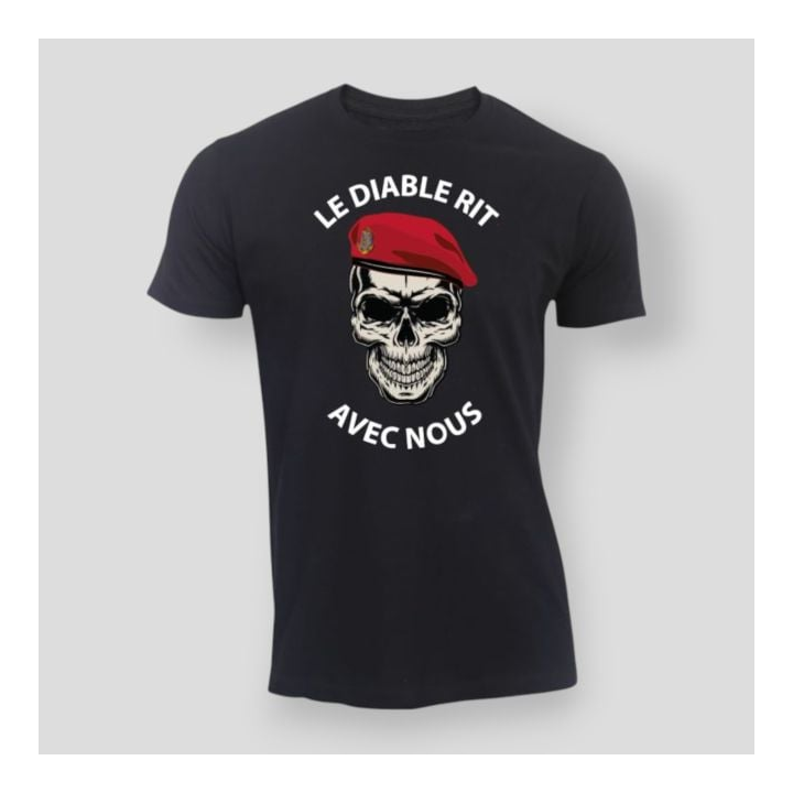 T-shirt 190g Le diable rit avec nous Colo - Noir - Summit Outdoor Lifestyle