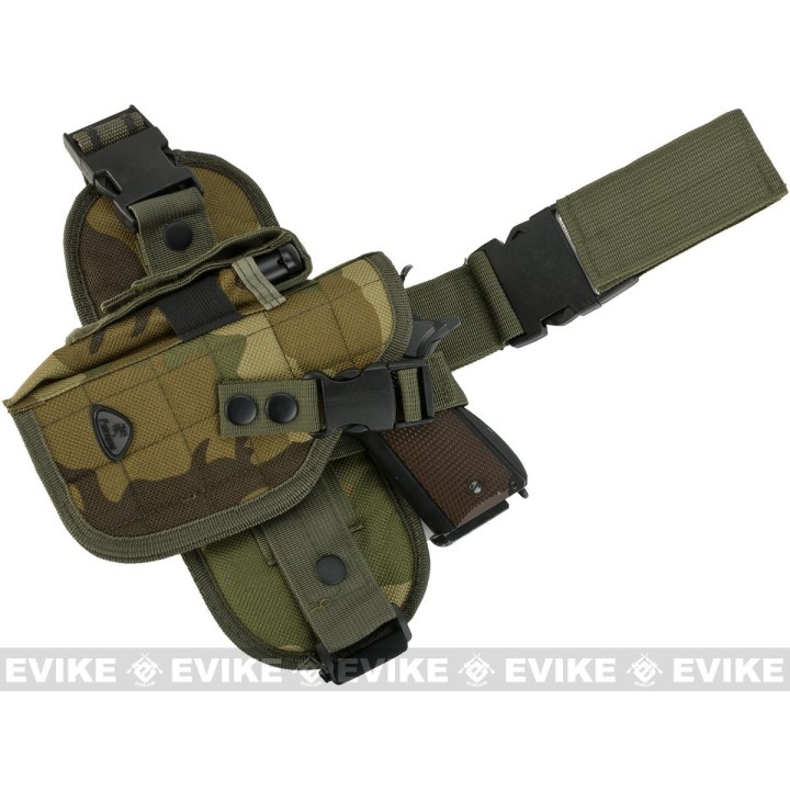 Matrix Special Forces Quick Draw Tactical Thigh Holster w/ Drop Leg Panel multicam Left