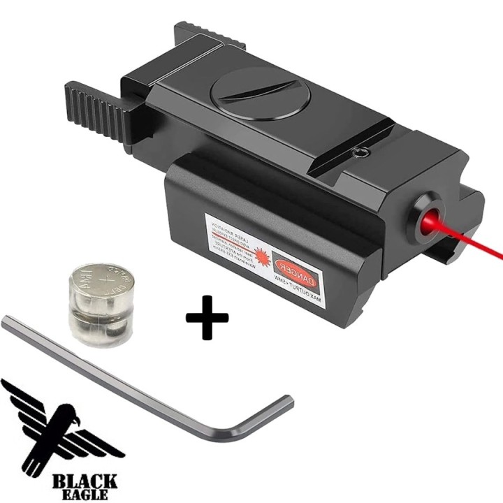 Laser rouge airsoft Black Eagle BS-8 compact rail Picatinny 20 mm