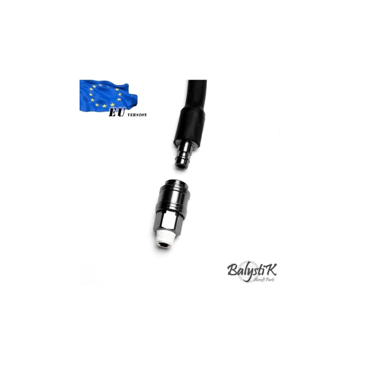 Ligne HPA Complète Tressée Noire EU BalystiK | Airsoft
