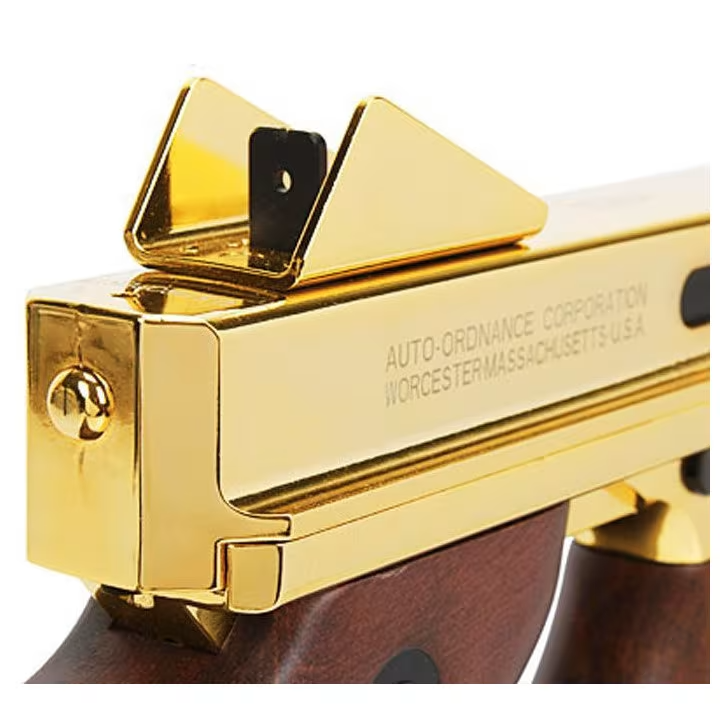 Réplique AEG Thompson M1A1 Gold Bois | Cybergun King Arms