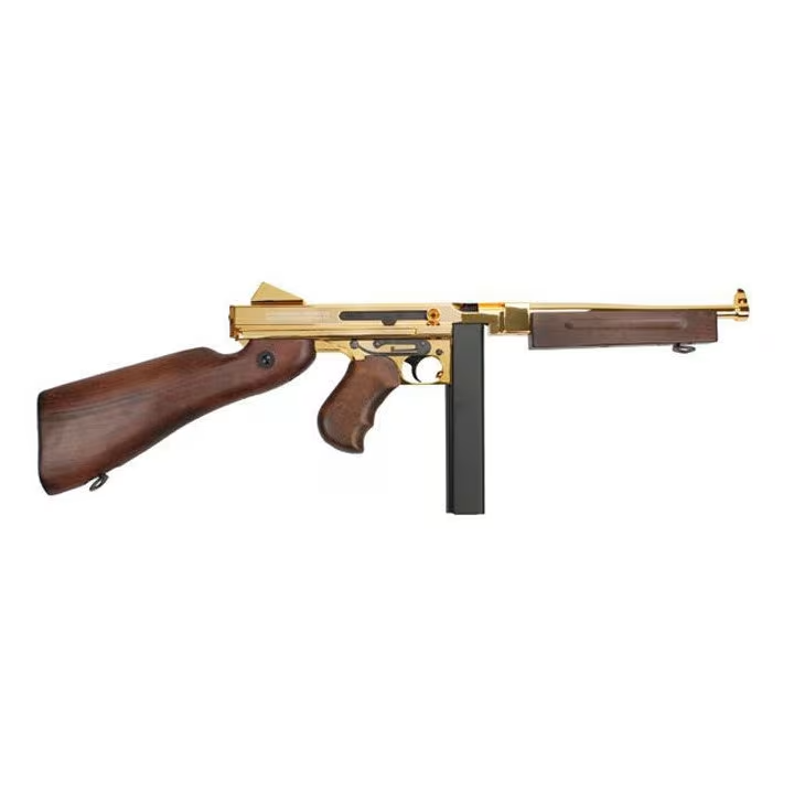 Réplique AEG Thompson M1A1 Gold Bois | Cybergun King Arms