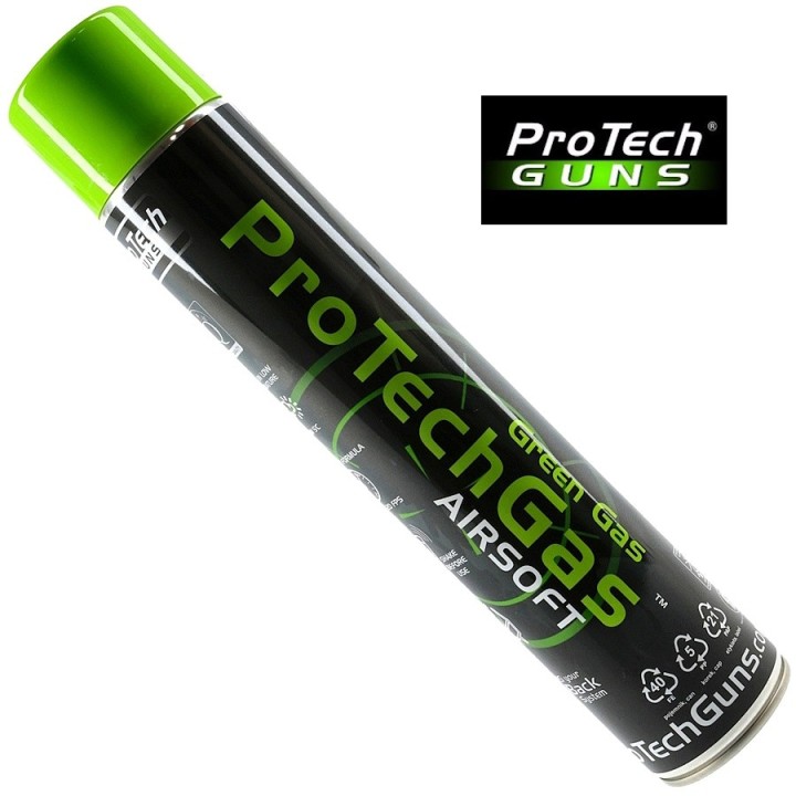 Gaz airsoft Protech 1000 ml siliconé, bouteille haute pression pour recharger les chargeurs GBB