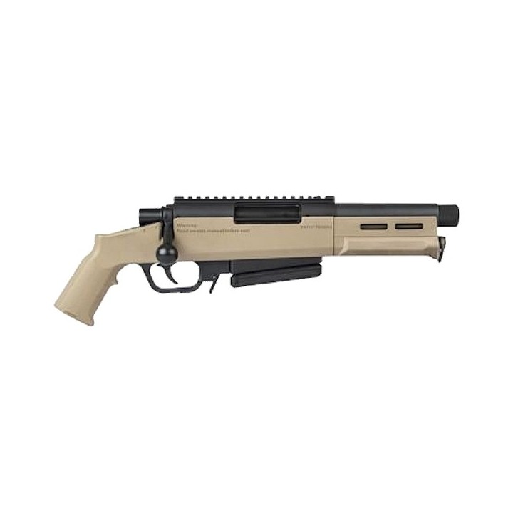 Réplique sniper airsoft spring Ares Amoeba Striker AS-03 tan, modèle d'exposition quasi neuf