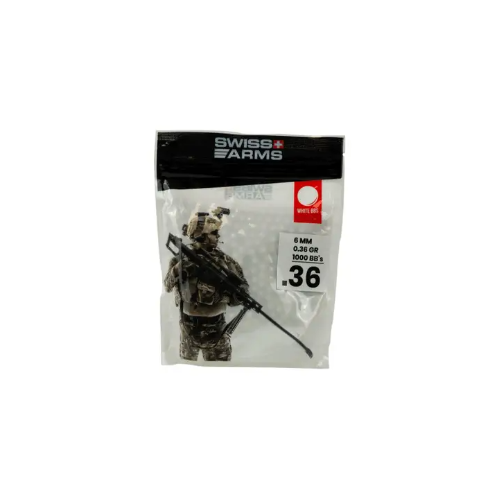 Billes 0,36g (sachet de 1000 BBs) - Blanc - Swiss Arms
