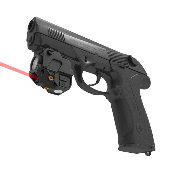 Lampe laser Black Eagle fixée sur un rail Picatinny