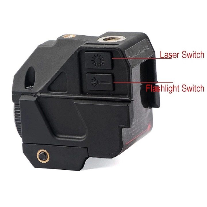 Deux boutons d’accès direct de la lampe laser Black Eagle
