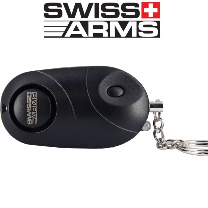 Porte-clé Alarme Swiss-Arms noir (130 db)