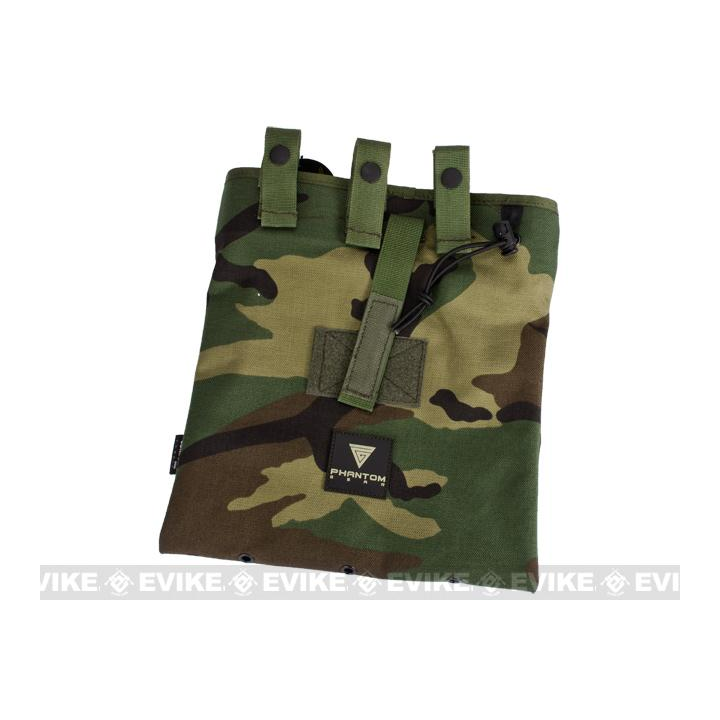 Phantom Gear High Speed Foldable Magazine Dump Pouch (Color: Woodland)