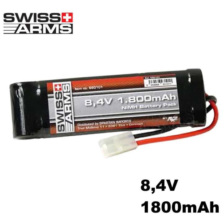 Batterie NiMH airsoft 8,4V 1800 mAh Swiss Arms