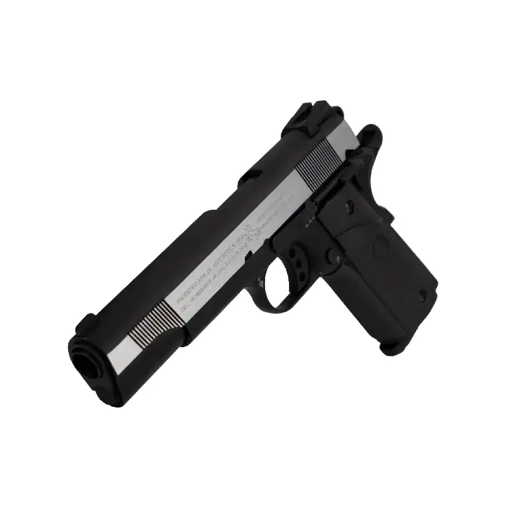Colt 1911 Combat GBB argent et noir Cybergun