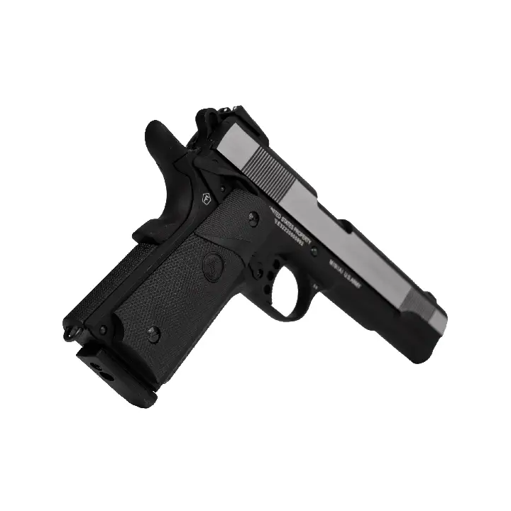 Colt 1911 Combat GBB argent et noir Cybergun