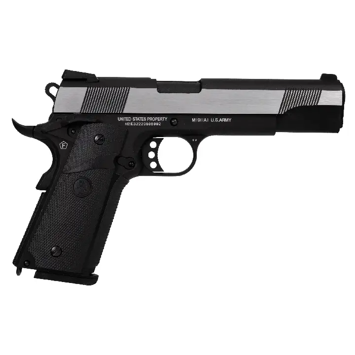 Colt 1911 Combat GBB argent et noir Cybergun