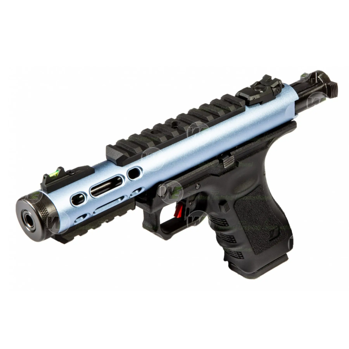 WE Galaxy GBB bleu pistolet airsoft à gaz