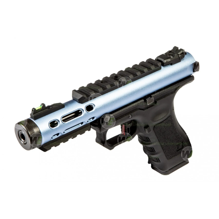 WE Galaxy GBB bleu pistolet airsoft à gaz